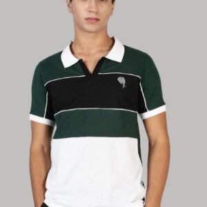 PR3 SS 005 ||GREEN &BLACK || 100% Cotton Polo T-Shirt