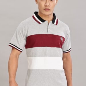 PR40 ||GREY MELANGE CUT|| 100% Cotton T-Shirt