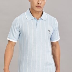 PR40 ||Ocean Blue Plain|| 100% Cotton T-Shirt