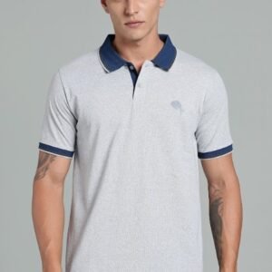 PR3 SS 004 ||GREY||100% Cotton Polo T-Shirt