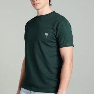 RHSOO2 || Bottle Green|| Round Neck Half Sleeve