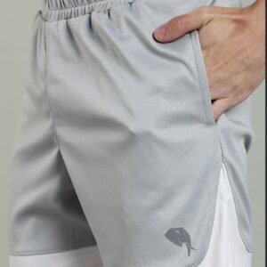 SH 003||LIGHT GREY WHITE|| Shorts