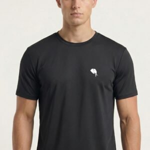 RHSOO2A || BLACK|| Round Neck Half Sleeve