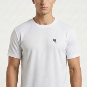 RHSOO2A || WHITE|| Round Neck Half Sleeve