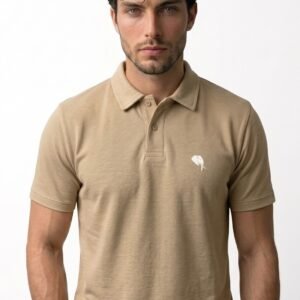 PR3 SS 008 C ||BISCUIT||100% Cotton Polo T-Shirt