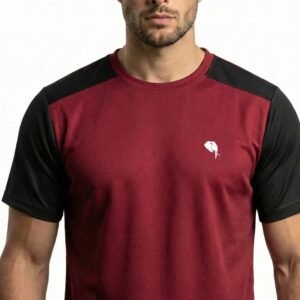 RHSOO3 || MAROON|| Round Neck Half Sleeve